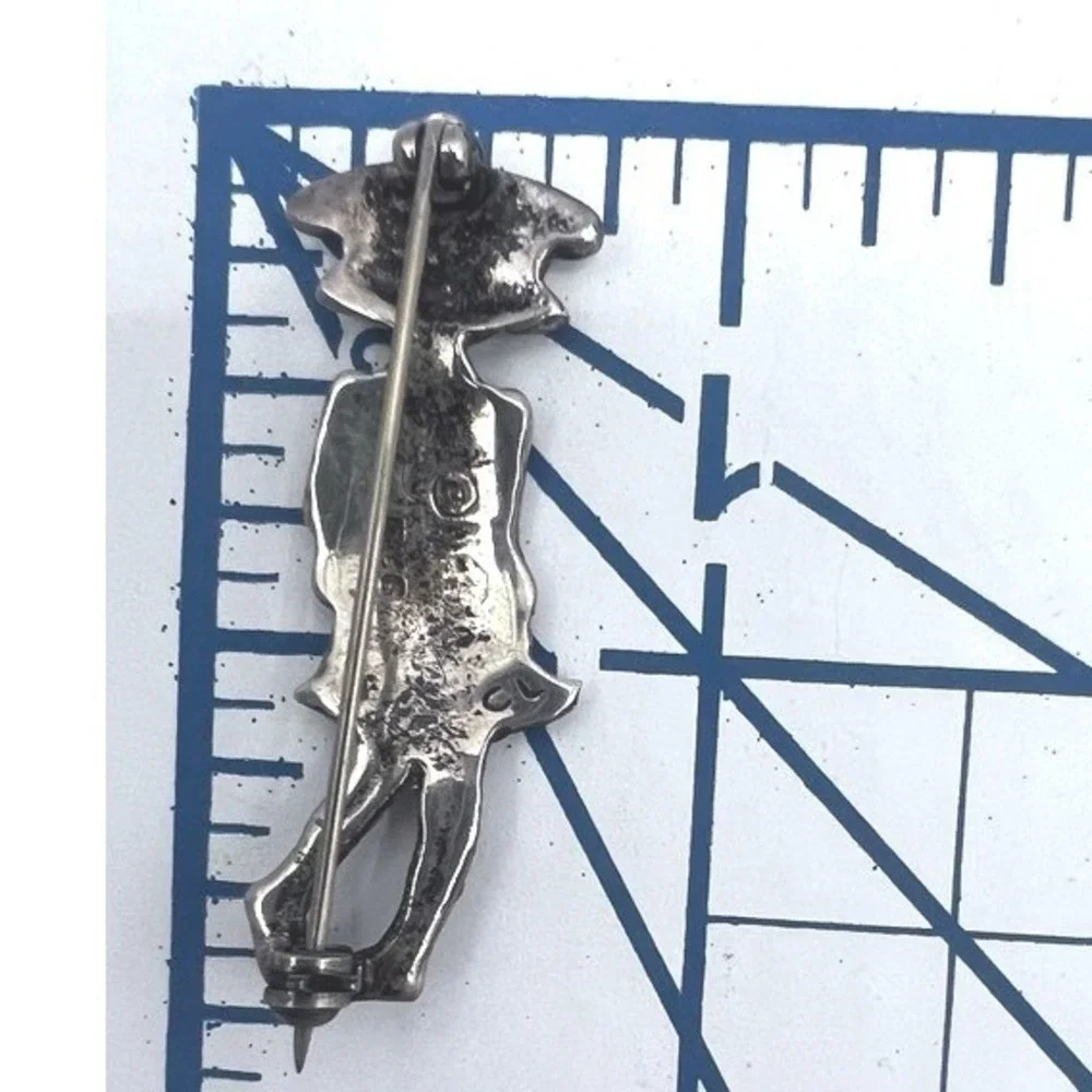 Vintage Sterling‎ Silver Mary Engelbreit Brooch Me Ink Little Girl Mexico
